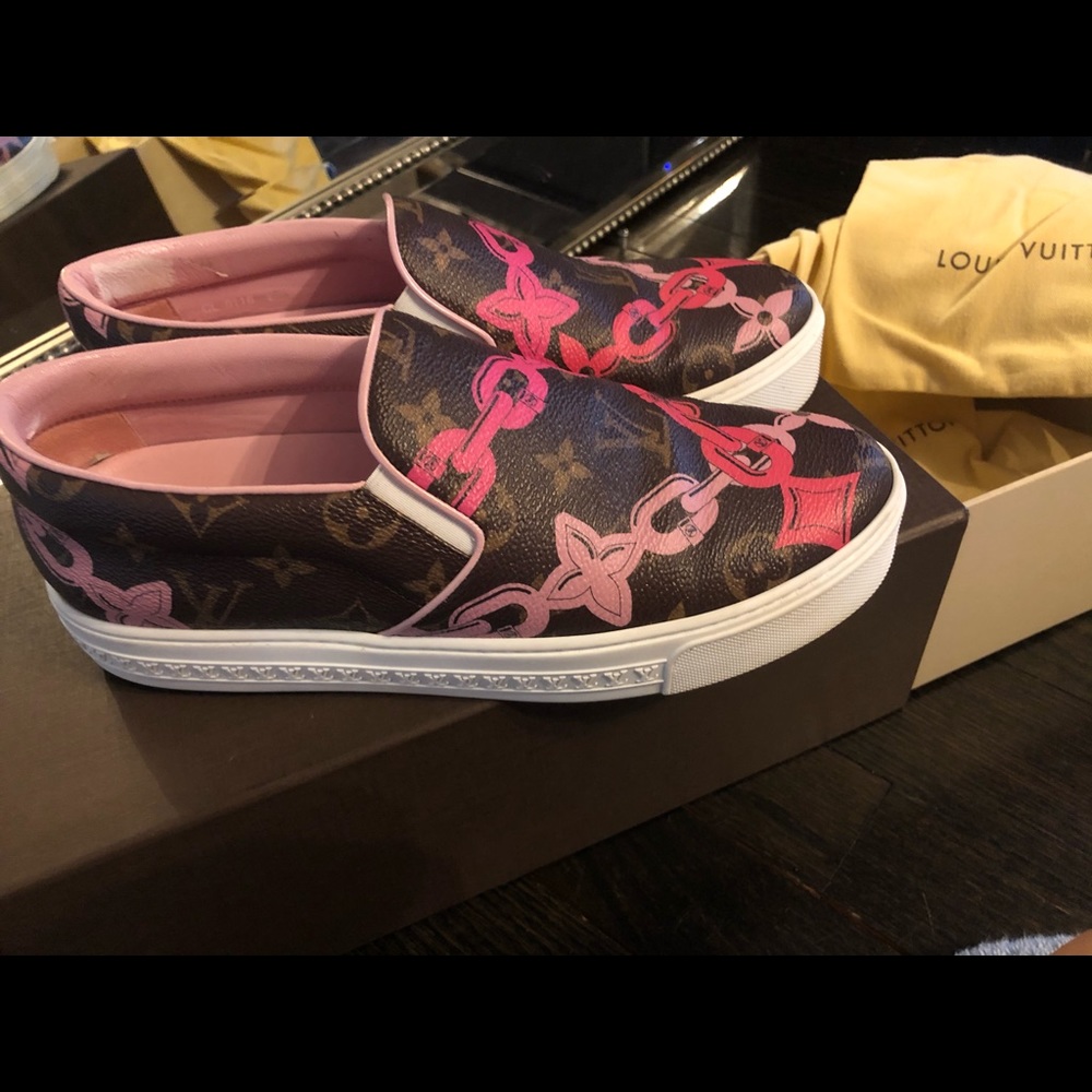 🚫SOLD🚫Louis Vuitton LV bay harbor sneaker 37.5